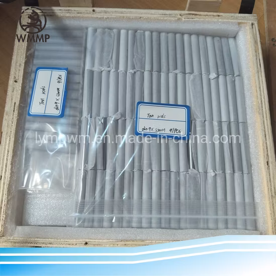 Longueur polie lumineuse 50mm de Rods Dia10 de tantale de 99,95% pour métallurgique